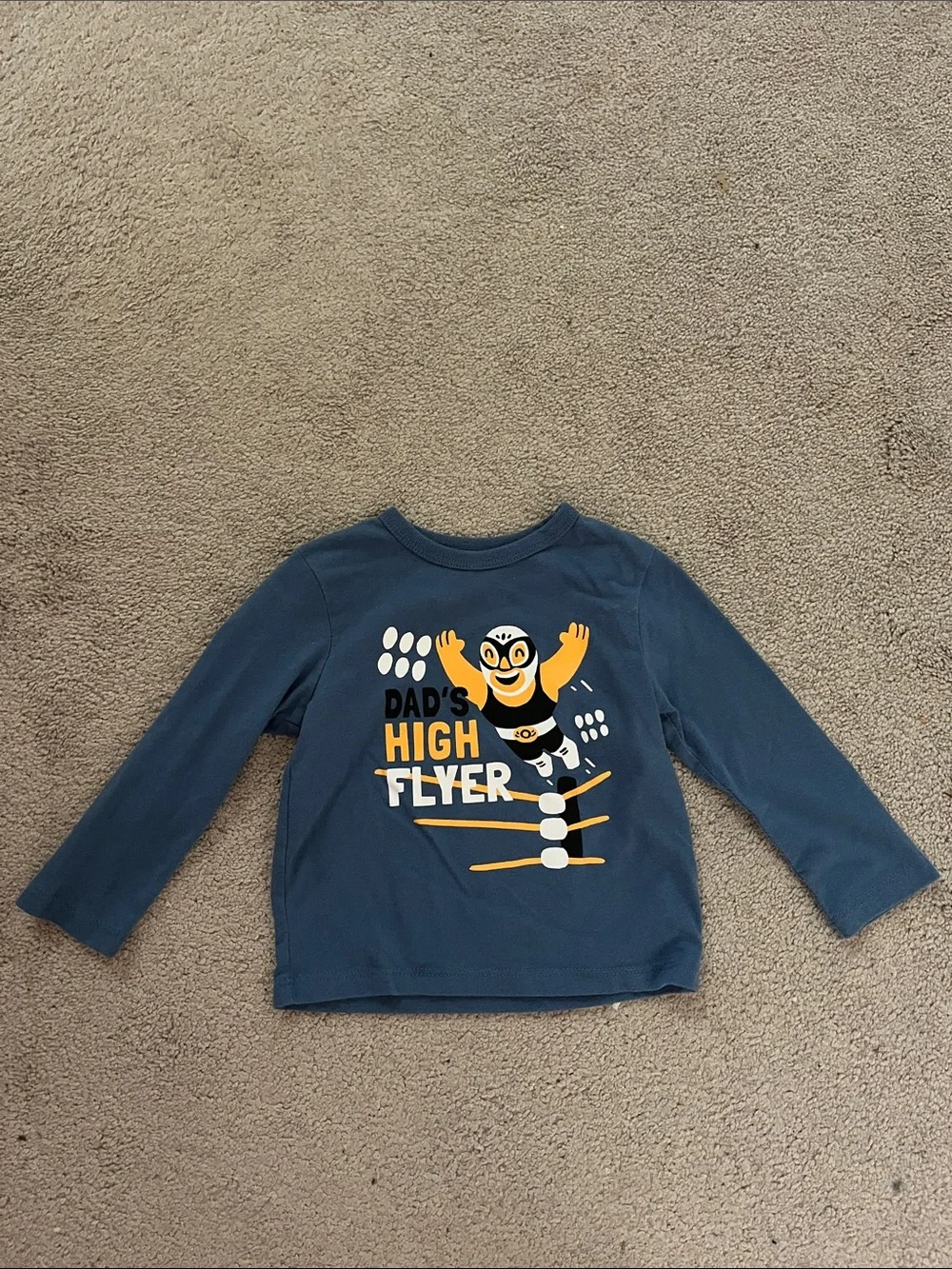 🍼The Children's Place Navy Blue 'Dad's High Flyer' Long-Sleeve Graphic Tee🍼